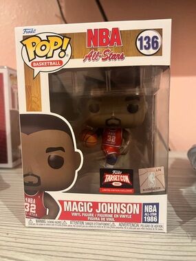 Funko Pop! Magic Johnson NBA All-Stars Vinyl Figure - Red, Brown, Black